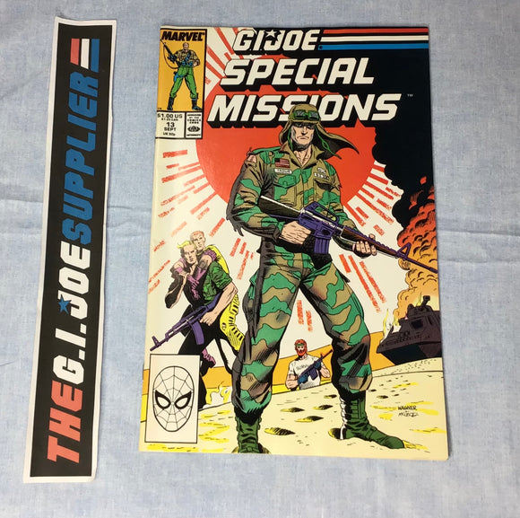 MARVEL COMICS G.I. JOE SPECIAL MISSIONS (1986-1989) ISSUE #13 COMIC BOOK AUGUST 1988 DIRECT EDITION