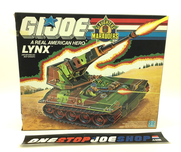 1989 VINTAGE ARAH G.I. JOE LYNX SLAUGHTERS MARAUDERS VEHICLE NEW SEALED CONTENTS NEVER REMOVED