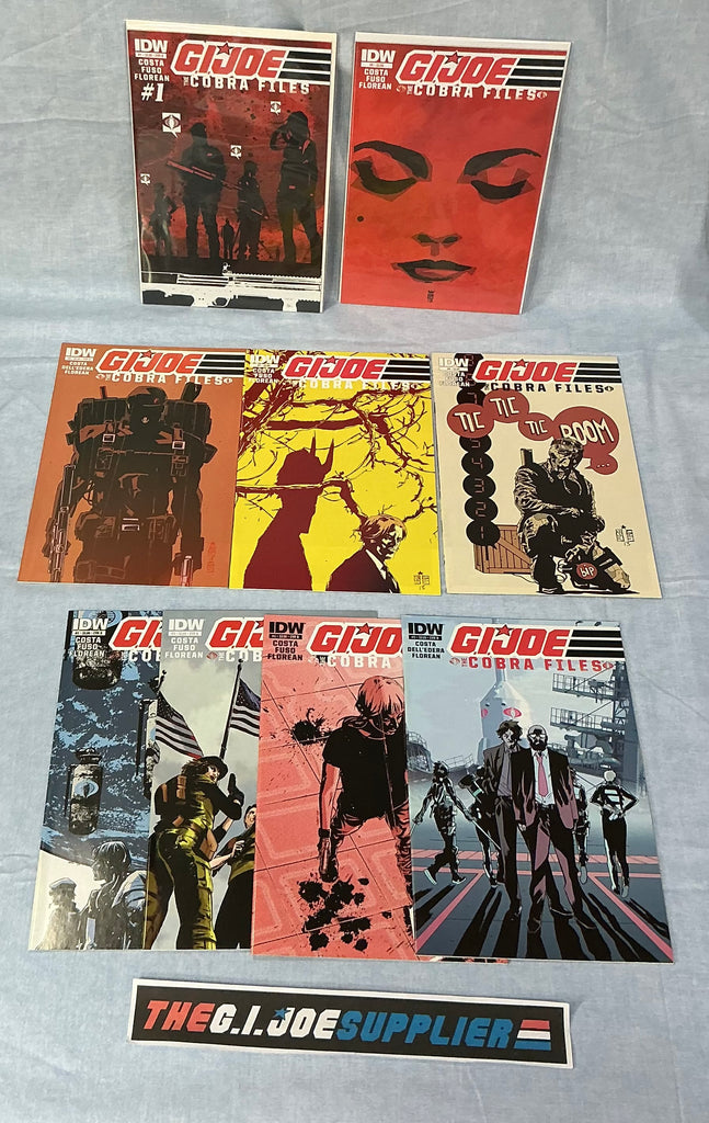 IDW PUBLISHING G.I. JOE THE COBRA FILES (2013) ISSUES #1-9 COMPLETE SERIES SET COMIC BOOK BUNDLE