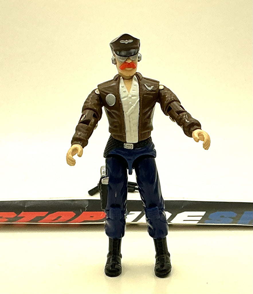 1989 VINTAGE ARAH G.I. JOE DOGFIGHT V1 MUDFIGHTER PILOT LOOSE 100% COMPLETE (a)