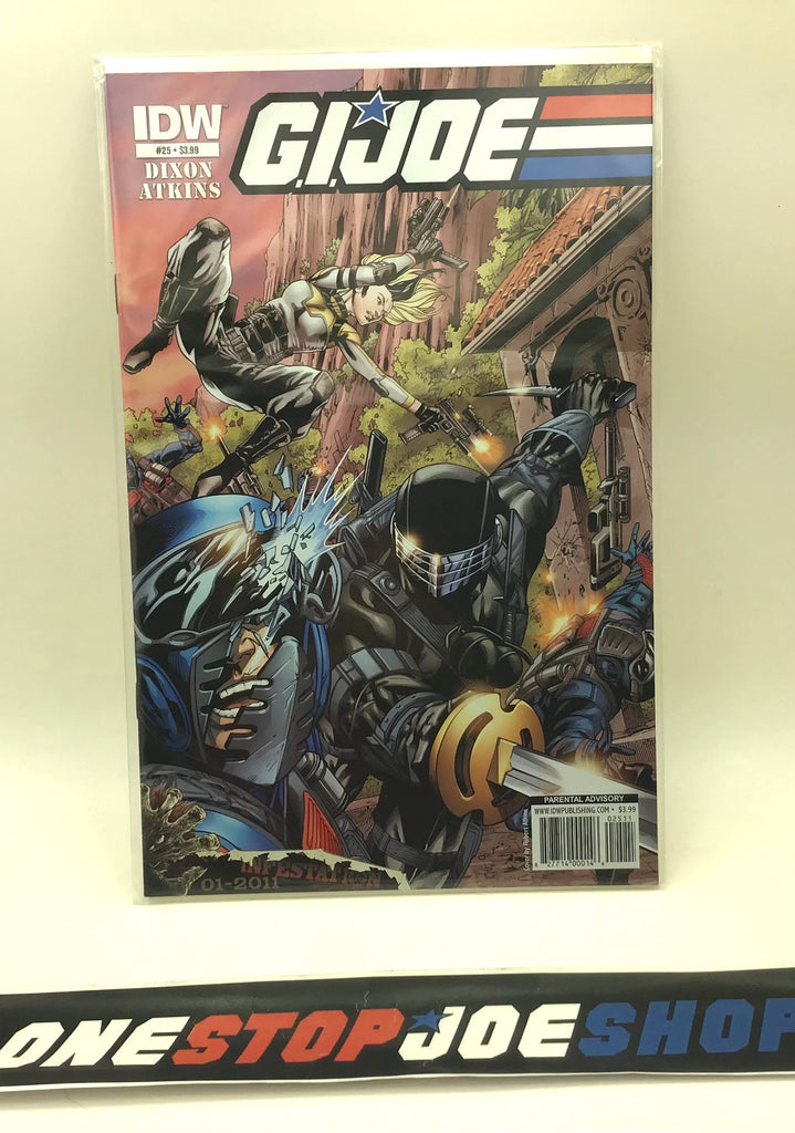 IDW PUBLISHING G.I. JOE (2008-2011) ISSUE #25 [COVER A ATKINS] COMIC BOOK DECEMBER 2010 HIGH GRADE