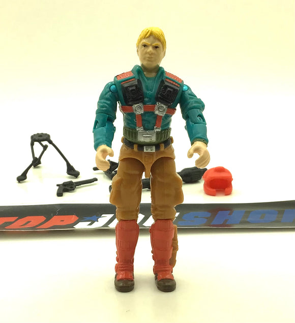 1989 VINTAGE ARAH G.I. JOE DOWNTOWN V1 MORTAR MAN LOOSE 100% COMPLETE (a)