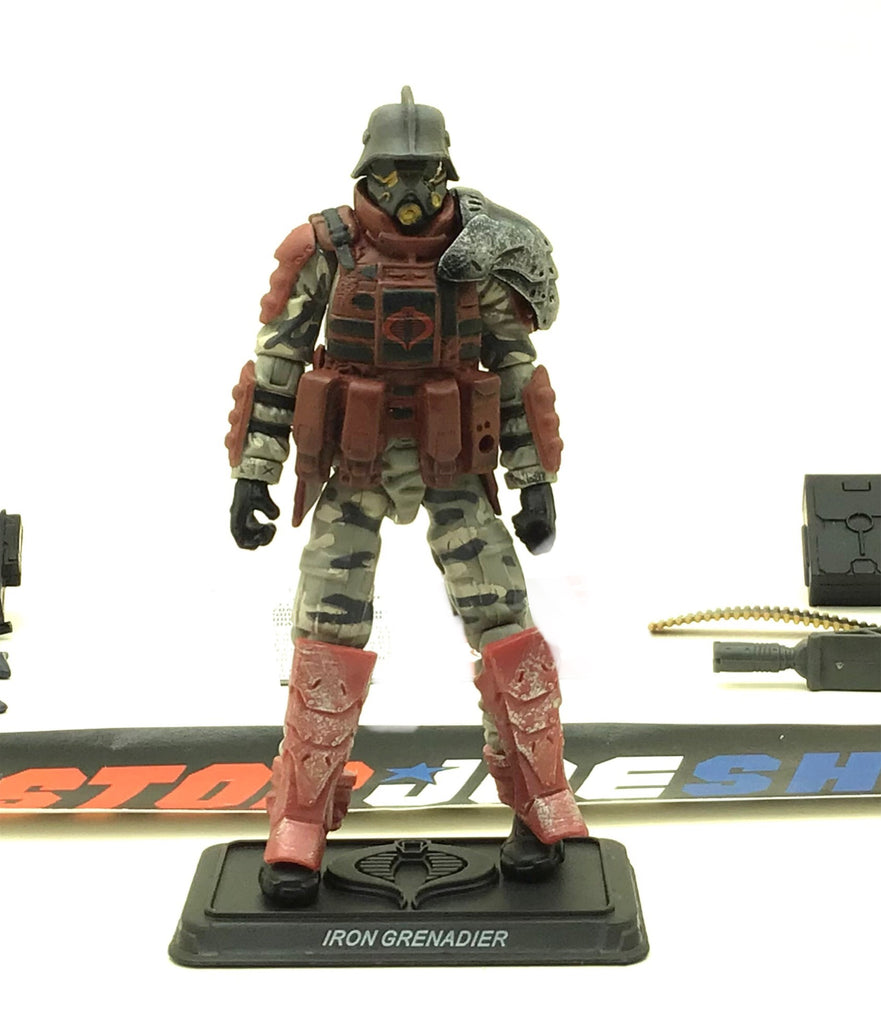 2011 POC G.I. JOE COBRA IRON GRENADIER V8 LOOSE 100% COMPLETE NO F/C
