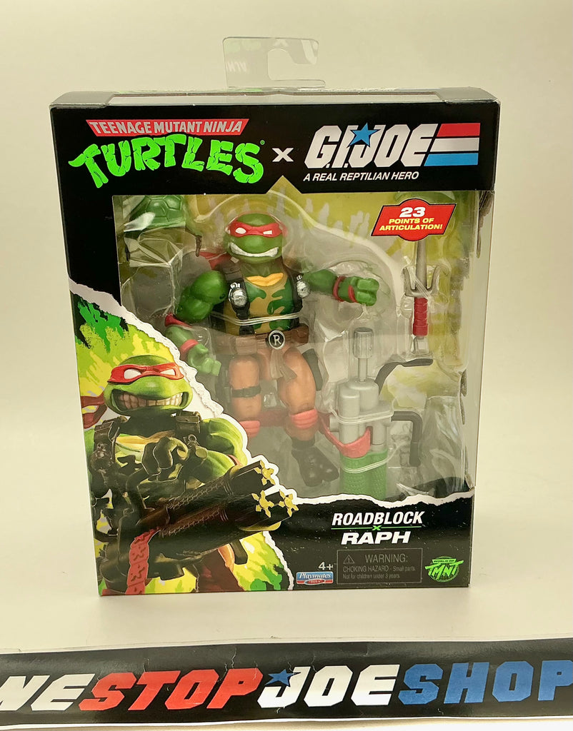 2026 TMNT TEENAGE MUTANT NINJA TURLES X GI JOE ROADBLOCK RAPH 4.5” FIGURE NEW SEALED