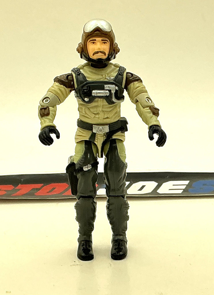 1986 VINTAGE ARAH G.I. JOE SLIP-STREAM V1 CONQUEST X-30 PILOT LOOSE 100% COMPLETE (j)