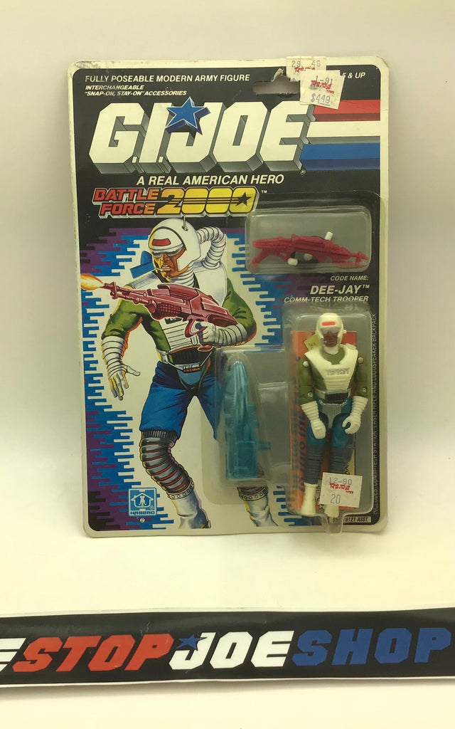 1989 VINTAGE ARAH G.I. JOE BATTLE FORCE 2000 DEE JAY V1 COMM-TECH TROOPER NEW SEALED