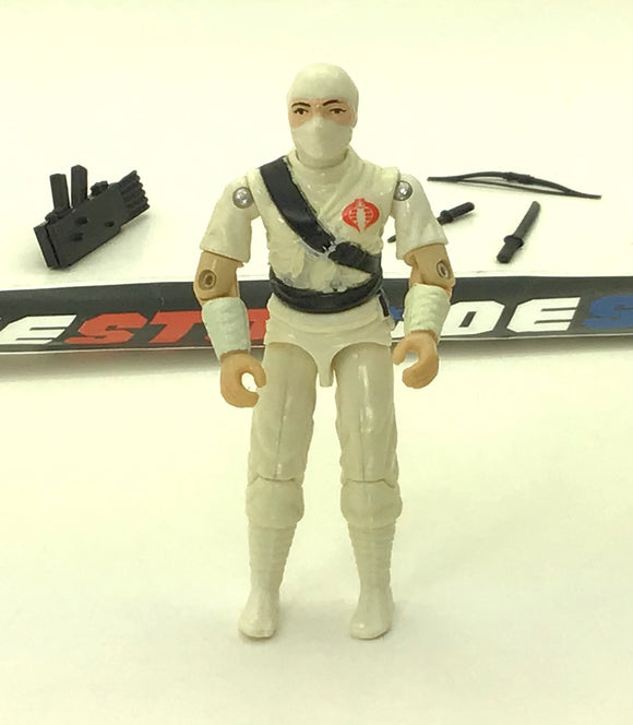 1984 VINTAGE ARAH G.I. JOE COBRA STORM SHADOW V1 NINJA MERCENARY LOOSE 100% COMPLETE (g)