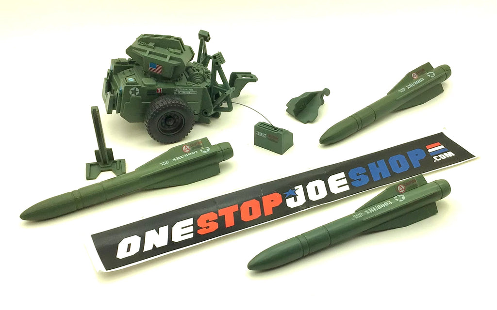 1982 VINTAGE ARAH G.I. JOE M.M.S. MMS MOBILE MISSILE SYSTEM VEHICLE ONLY LOOSE 100% COMPLETE (e)