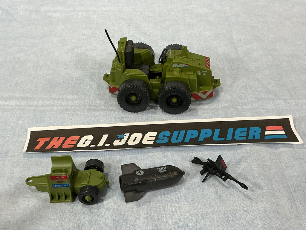 1985 VINTAGE ARAH G.I. JOE WEAPONS TRANSPORT VEHICLE LOOSE 100% COMPLETE (e)