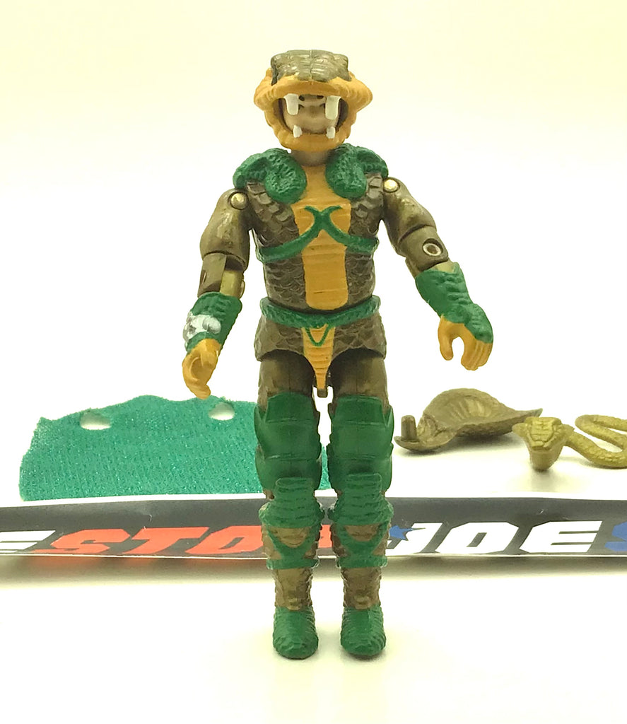1986 VINTAGE ARAH G.I. JOE COBRA SERPENTOR V1 EMPEROR LOOSE 100% COMPLETE (c)