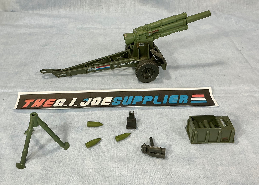 1984 VINTAGE ARAH G.I. JOE MOUNTAIN HOWITZER BATTLE STATION LOOSE 100% COMPLETE (c)