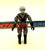 1990 VINTAGE ARAH G.I. JOE COBRA VAPOR V1 HURRICANE VTOL PILOT LOOSE 100% COMPLETE (a)