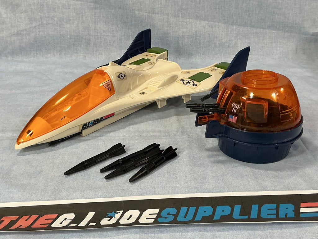 1987 VINTAGE ARAH G.I. JOE BATTLE FORCE 2000 VECTOR JET VEHICLE ONLY LOOSE 100% COMPLETE (b)