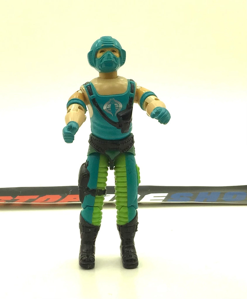 1984 VINTAGE ARAH G.I. JOE COBRA COPPERHEAD VARIANT V1 WATER MOCCASIN PILOT LOOSE 100% COMPLETE (b)