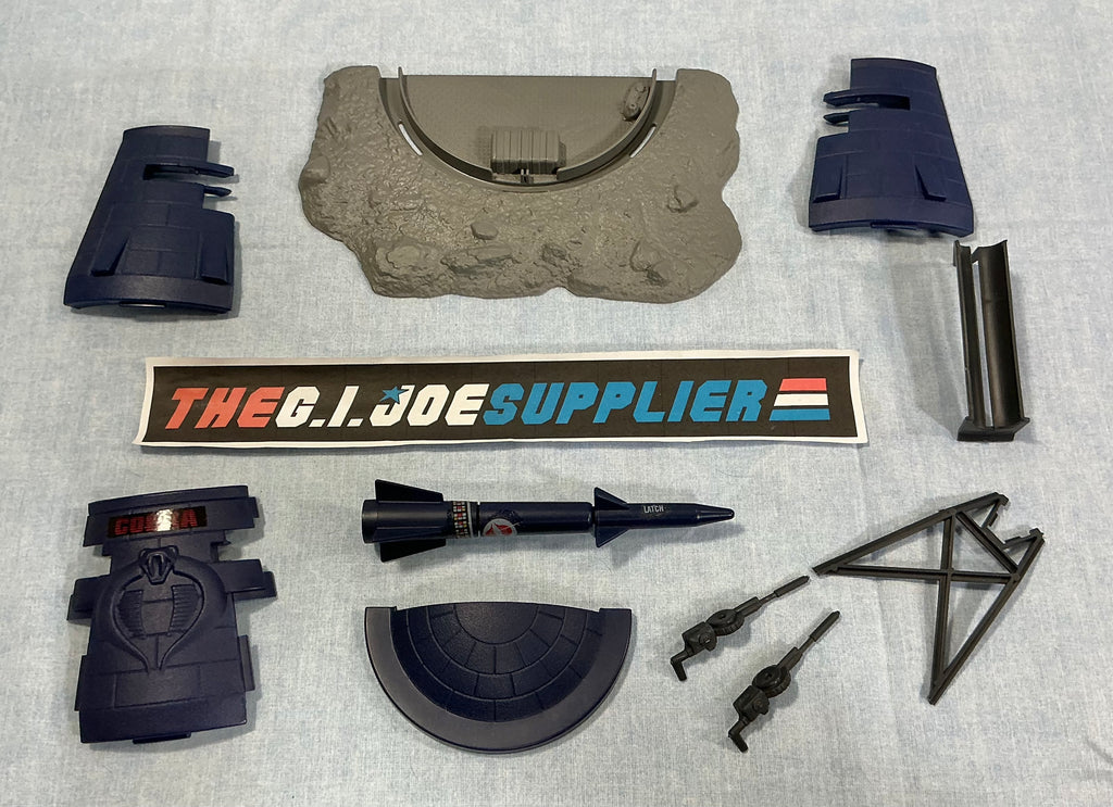 1985 VINTAGE ARAH G.I. JOE COBRA BUNKER BATTLE STATION LOOSE 100% COMPLETE (e)