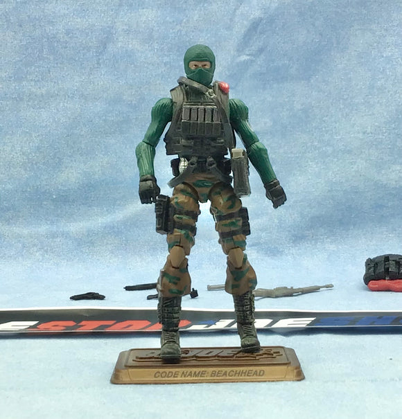 2009 25TH ANNIVERSARY G.I. JOE BEACHHEAD V12 HALL OF HEROES 5 OF 10 INTERNET EXCLUSIVE LOOSE 100% COMPLETE + FULL CARD