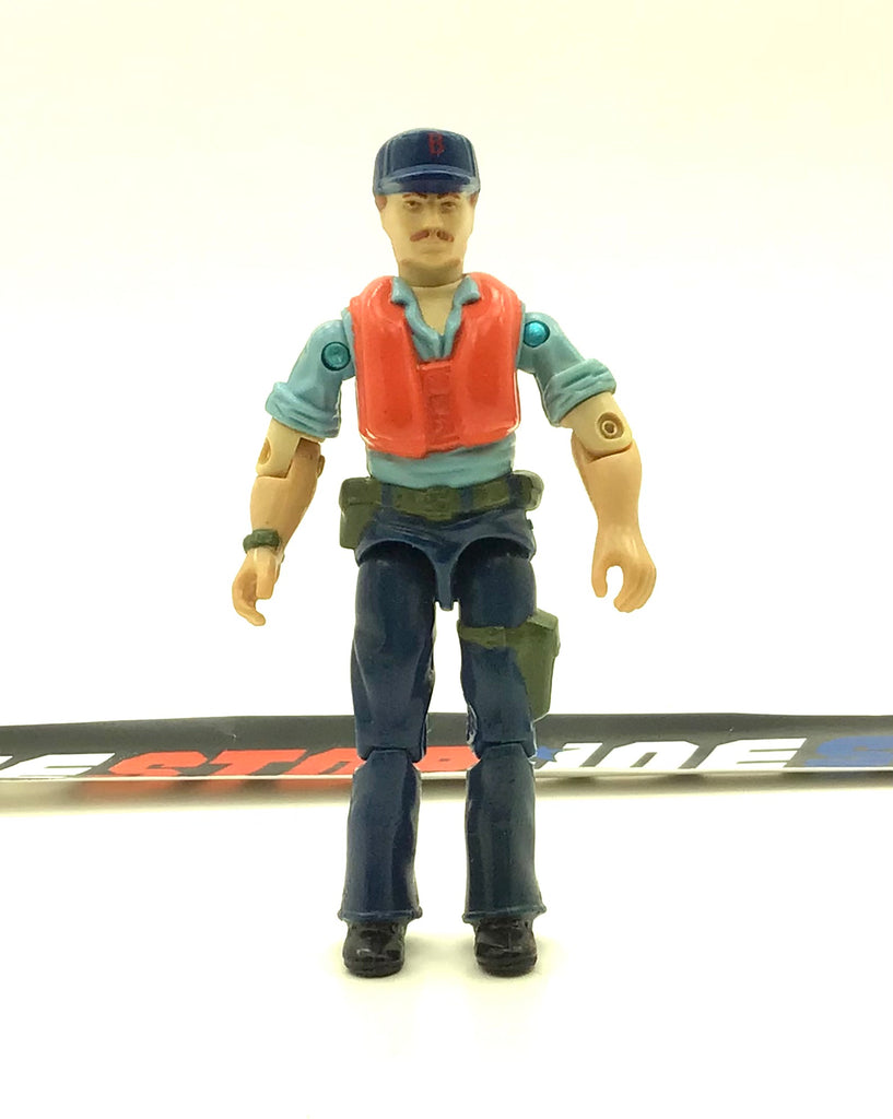 1984 VINTAGE ARAH G.I. JOE CUTTER V1 HOVERCRAFT PILOT LOOSE 100% COMPLETE (d)