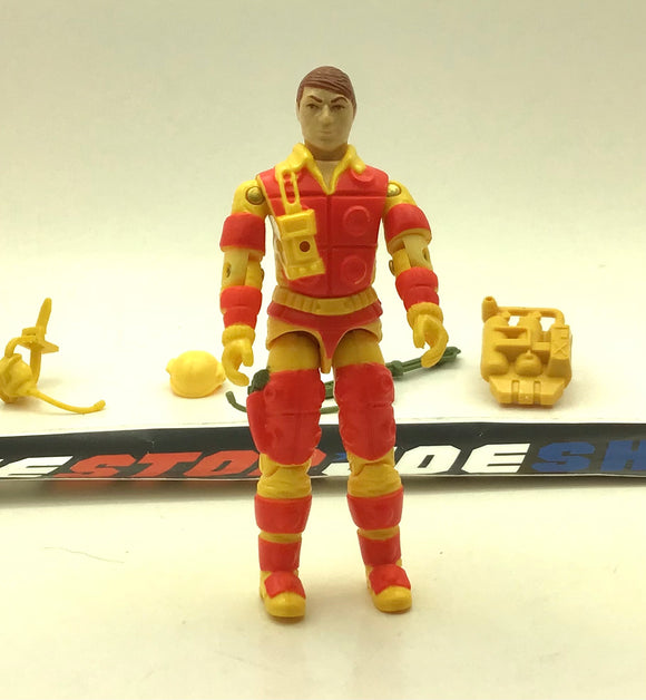 1984 VINTAGE ARAH G.I. JOE BLOWTORCH V1 FLAMETHROWER LOOSE 100% COMPLETE (j)
