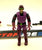 1990 VINTAGE ARAH G.I. JOE COBRA S.A.W. SAW VIPER  V1 HEAVY MACHINE GUNNER LOOSE 100% COMPLETE (d)