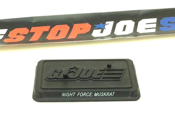 2013 G.I. JOE JOECON CONVENTION EXCLUSIVE NOCTURNAL MUSKRAT V4 TWO PEG FIGURE STAND ACCESSORY PART CUSTOMS