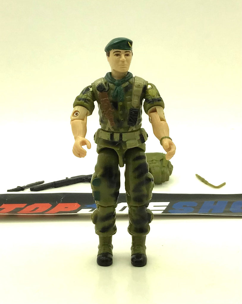 1987 VINTAGE ARAH G.I. JOE FALCON V1 GREEN BERET LOOSE 100% COMPLETE (e)