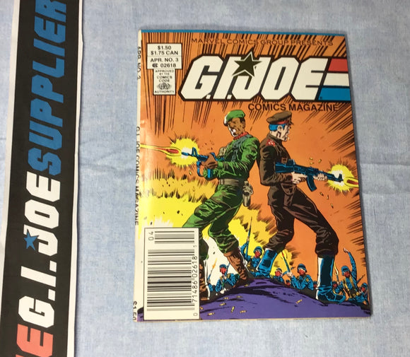 MARVEL COMICS G.I. JOE COMICS MAGAZINE (1986-1988) ISSUE #3 COMIC BOOK APRIL 1987 (b)