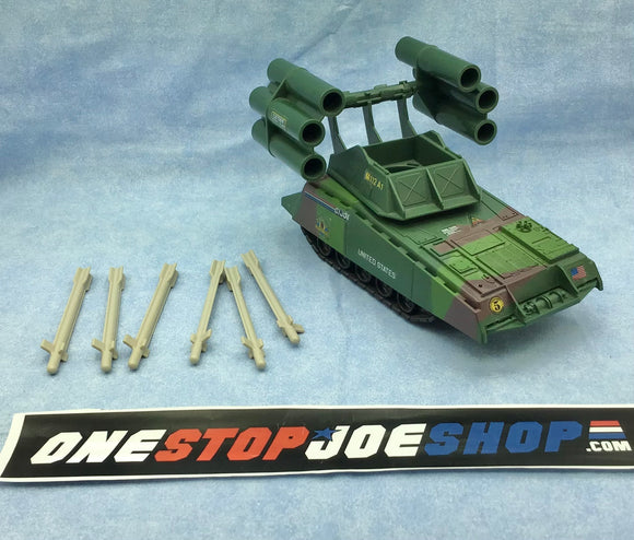 1989 VINTAGE ARAH G.I. JOE ARMADILLO MINI TANK SLAUGHTERS MARAUDERS VEHICLE LOOSE 100% COMPLETE (b)