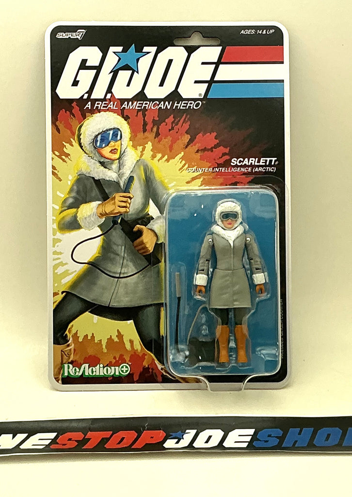 2026 SUPER7 REACTION+ G.I. JOE ARCTIC SCARLETT V1 COUNTER INTELLIGENCE O-RING NEW SEALED