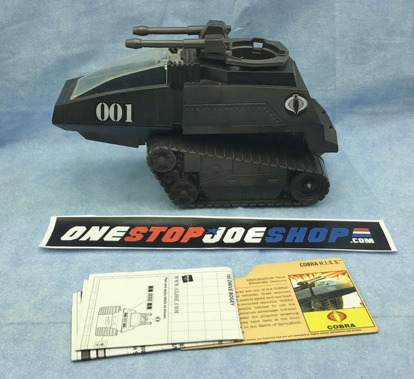 2008 25TH ANNIVERSARY G.I. JOE COBRA H.I.S.S. HISS TANK VEHICLE NEW LOOSE INCOMPLETE NO STICKERS