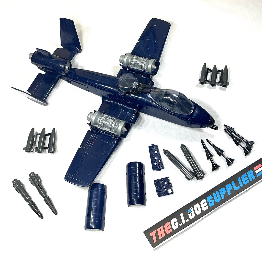 1984 VINTAGE ARAH G.I. JOE COBRA RATTLER A-10 JET VEHICLE ONLY LOOSE 100% COMPLETE UNUSED DECAL SHEET