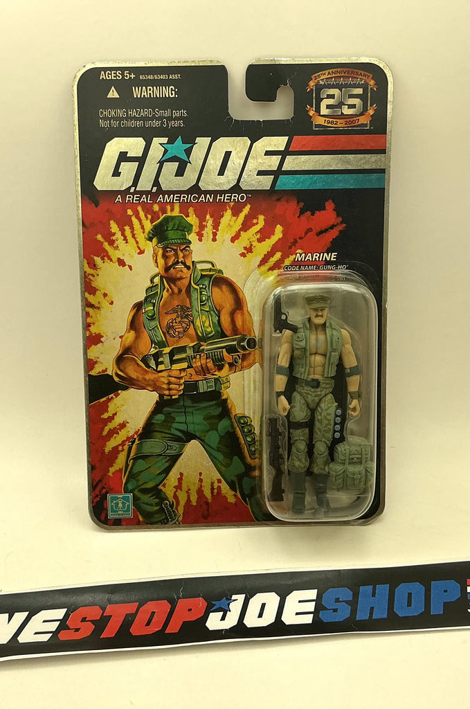 2007 25TH ANNIVERSARY G.I. JOE GUNG HO V18 WAVE 4 NEW SEALED "ANCHOR" ON HAT VARIANT (f)