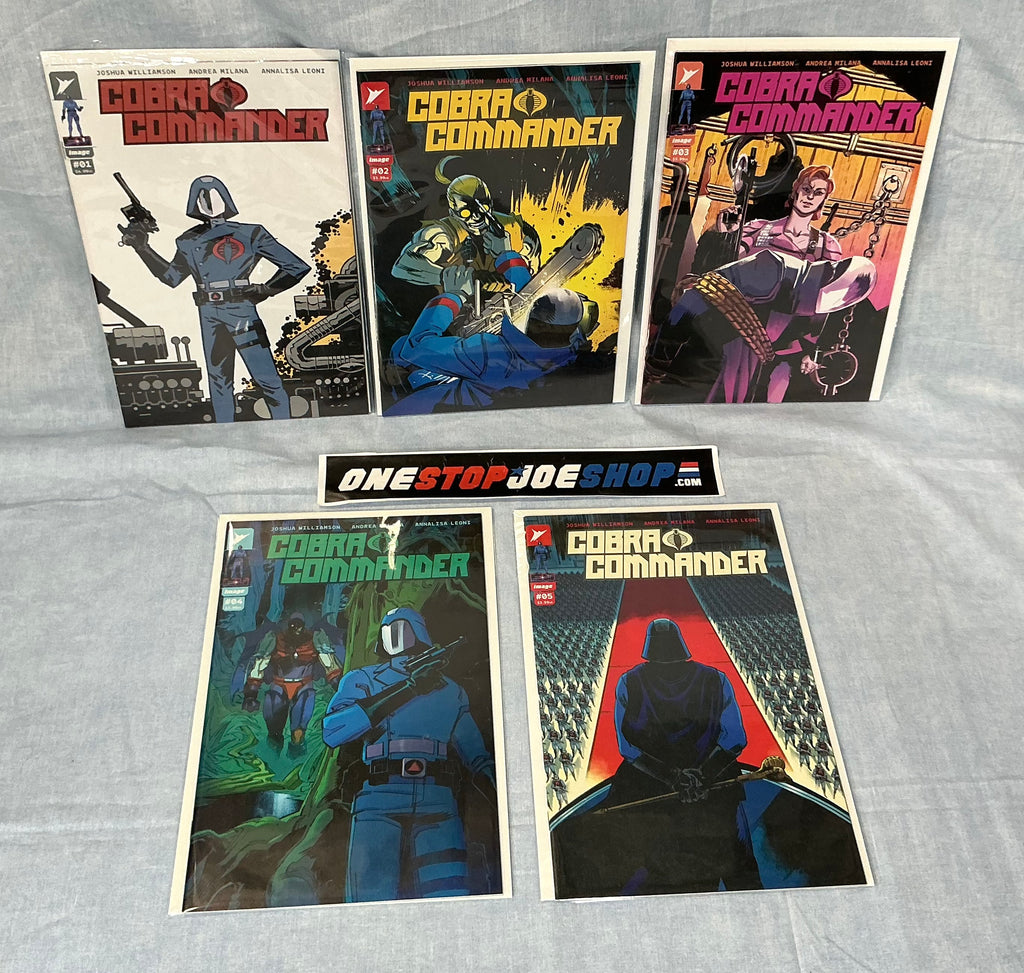 IMAGE SKYBOUND COMICS COBRA COMMANDER (2024) ISSUES #1-5 [VARIOUS COVERS] COMPLETE SERIES SET COMIC BOOK BUNDLE (b)