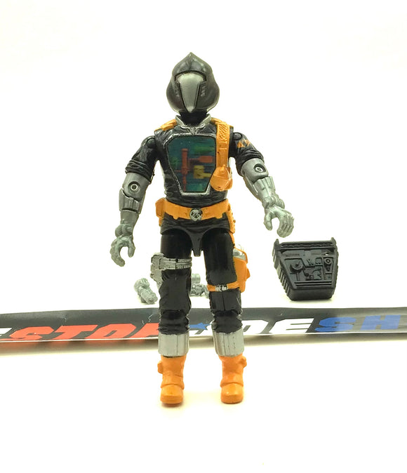 1986 VINTAGE ARAH G.I. JOE COBRA B.A.T. V1 BAT BATTLE ANDROID TROOPER LOOSE 100% COMPLETE ORANGE (c)