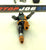 1986 VINTAGE ARAH G.I. JOE COBRA B.A.T. V1 BAT BATTLE ANDROID TROOPER LOOSE 100% COMPLETE ORANGE (c)