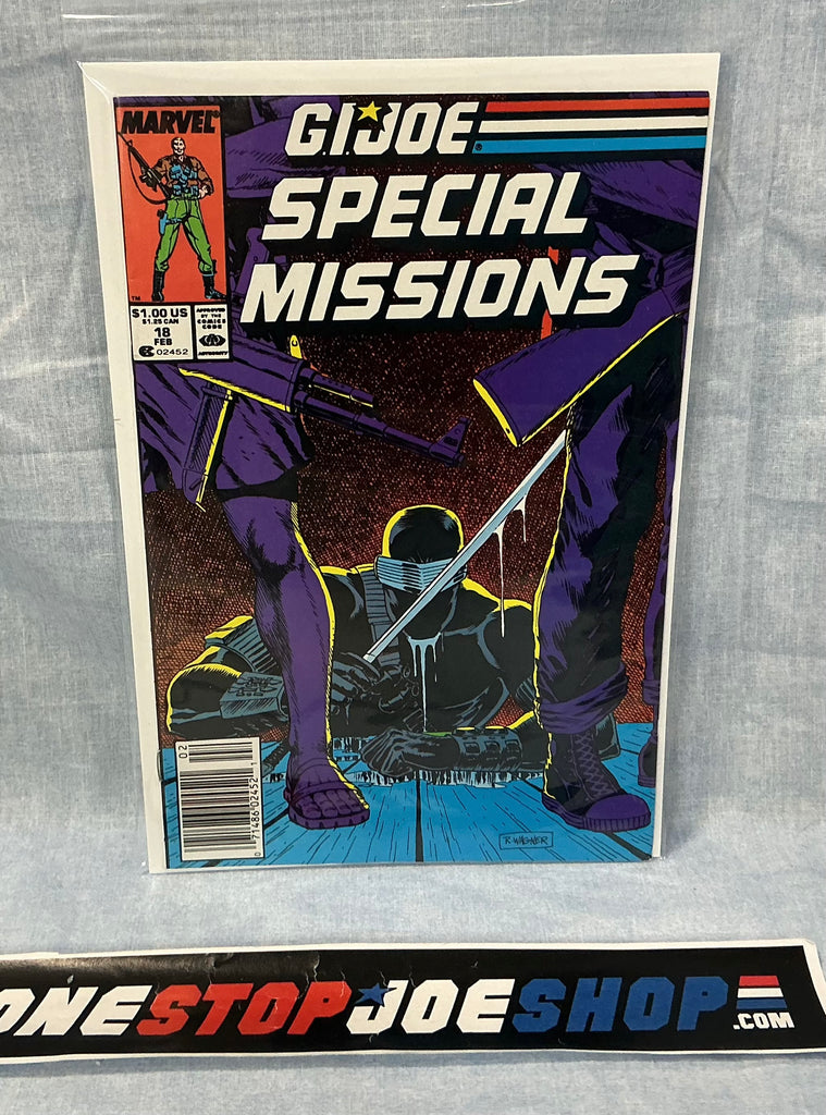 MARVEL COMICS G.I. JOE SPECIAL MISSIONS (1986-1989) ISSUE #18 COMIC BOOK FEBRUARY 1989 NEWSSTAND EDITION