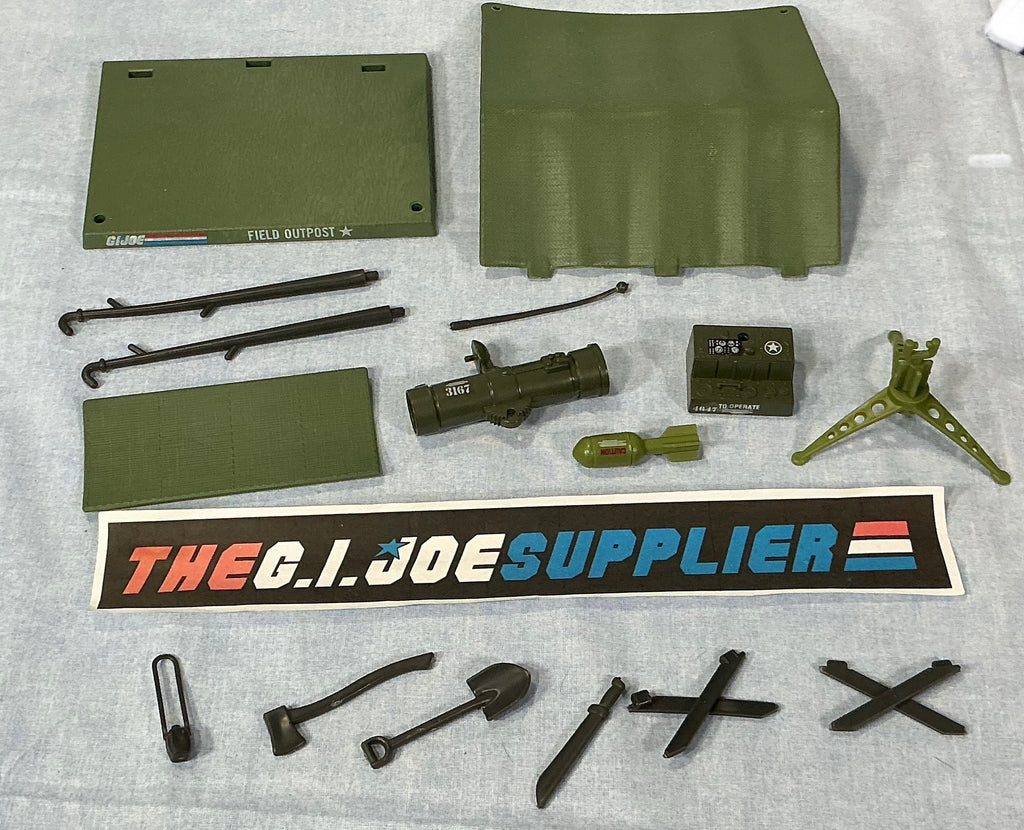 1984 VINTAGE ARAH G.I. JOE BIVOUAC BATTLE STATION LOOSE 100% COMPLETE (g)