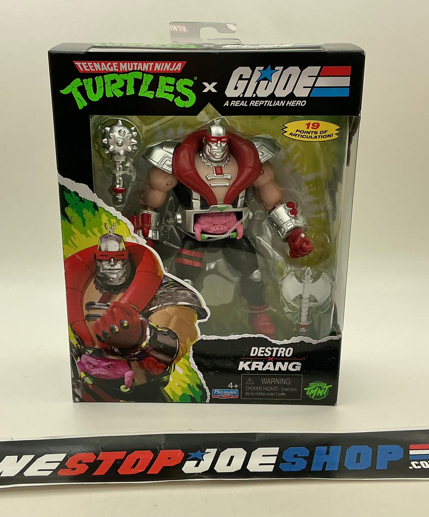 2026 TMNT TEENAGE MUTANT NINJA TURLES X GI JOE COBRA DESTRO KRANG 4.5” FIGURE NEW SEALED