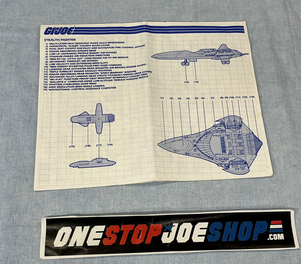 1988 VINTAGE ARAH PHANTOM X-19 STEALTH FIGHTER VEHICLE CANADIAN BLUEPRINTS