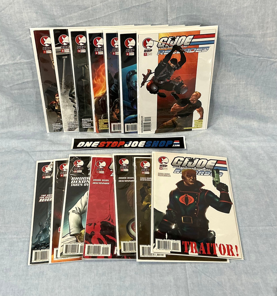 DEVIL'S DUE PUBLISHING G.I. JOE RELOADED (2004-2005) ISSUES #1-14 COMPLETE SERIES SET COMIC BOOK BUNDLE