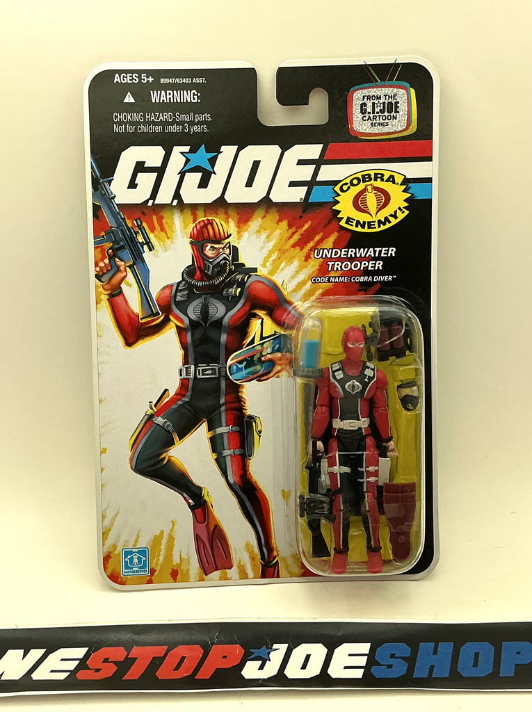 2008 25TH ANNIVERSARY G.I. JOE COBRA DIVER V1 WAVE 12 NEW SEALED (b)