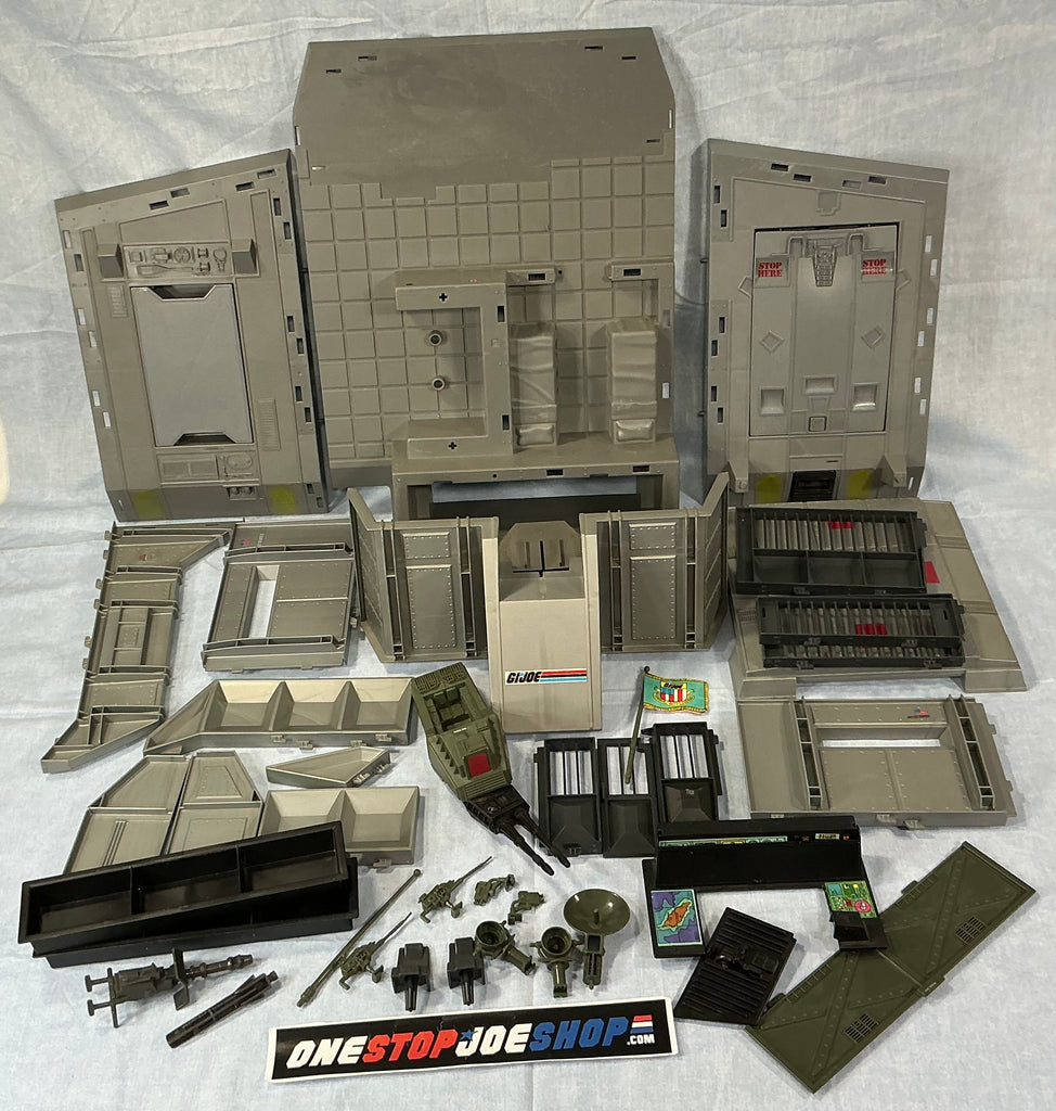 1983 VINTAGE ARAH G.I. JOE HEADQUARTERS COMMAND CENTER HQ VEHICLE LOOSE 100% COMPLETE (a)