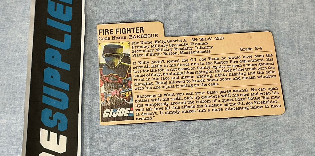 1985 VINTAGE ARAH BARBECUE V1 FILE CARD PEACH (i)