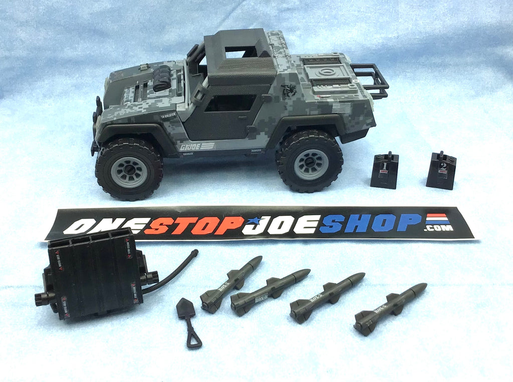 2014 50TH ANNIVERSARY G.I. JOE V.A.M.P. VAMP MK-II VEHICLE DANGER AT THE DOCKS LOOSE COMPLETE STICKERS APPLIED