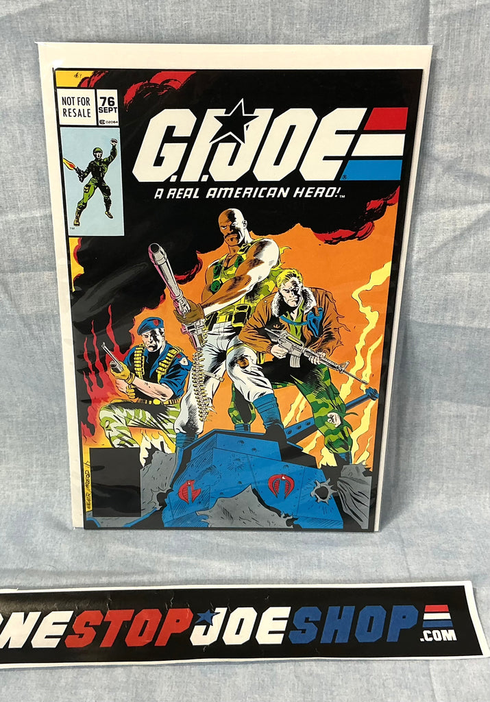 HASBRO G.I. JOE A REAL AMERICAN HERO ISSUE #76 CLASSIC COMIC PACK REPRINT COMIC BOOK 2005