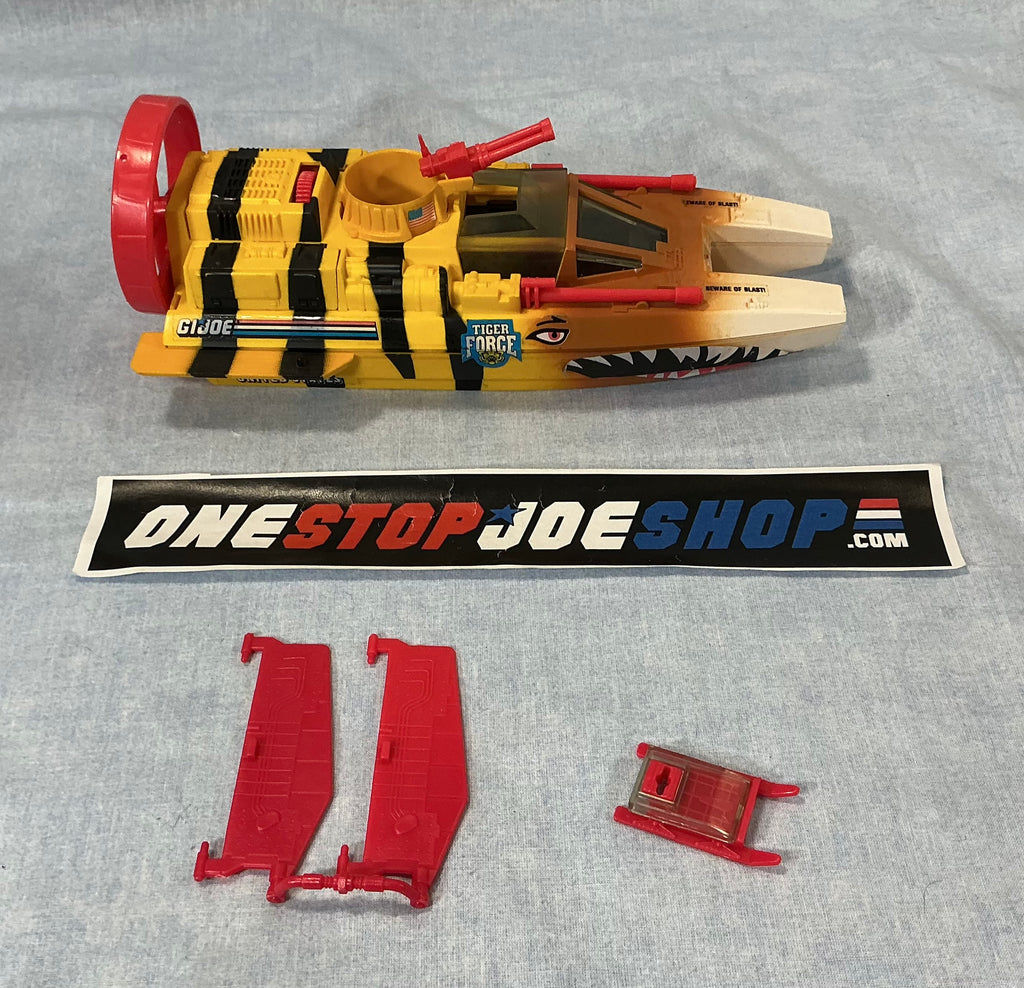 1988 VINTAGE ARAH G.I. JOE TIGER SHARK TIGER FORCE VEHICLE LOOSE 100% COMPLETE (e)