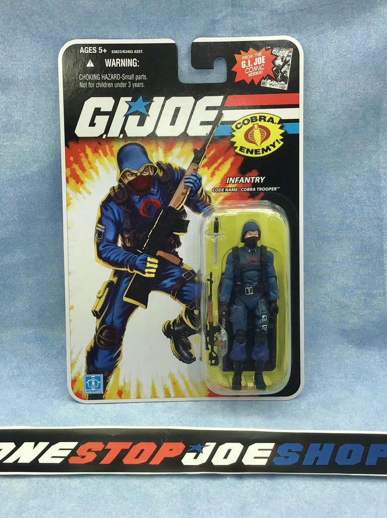 2008 25TH ANNIVERSARY G.I. JOE COBRA ENEMY TROOPER V12 WAVE 12 BROWN RIFLE / RED MASK NEW SEALED