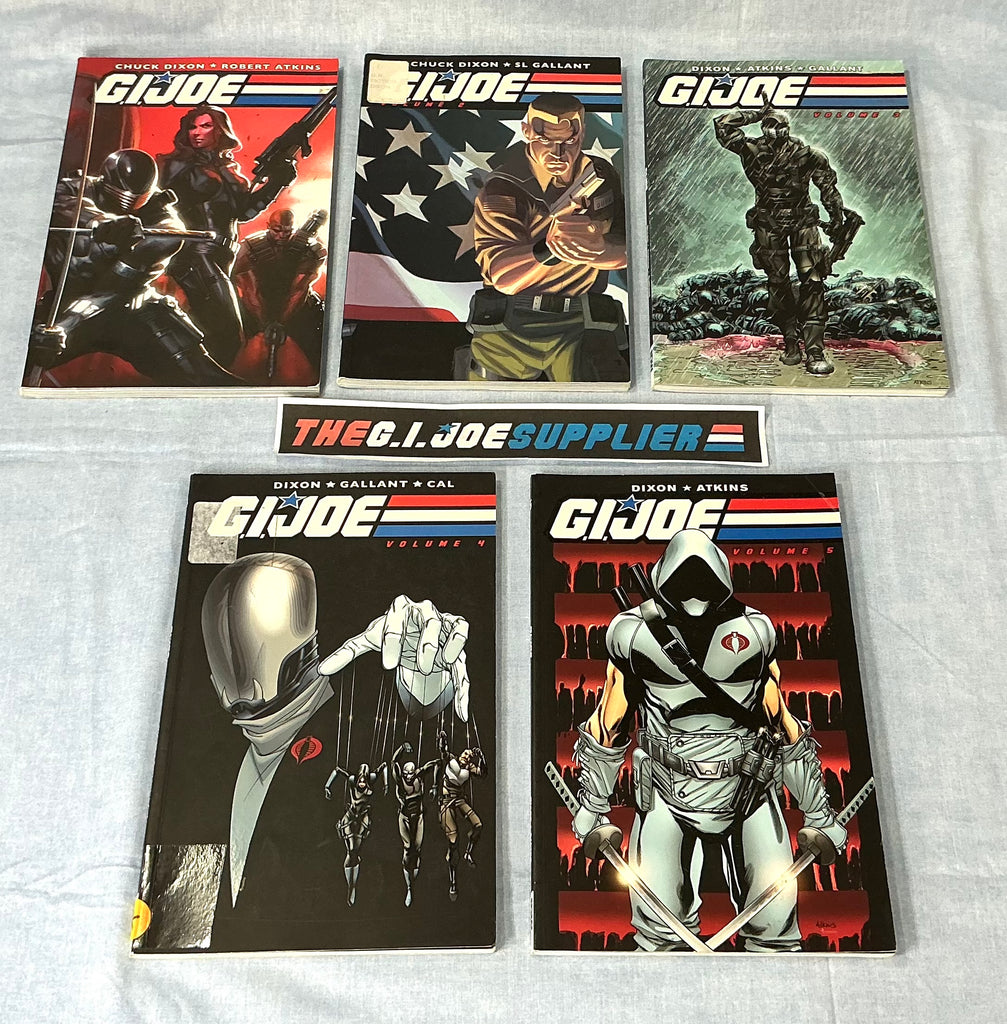 IDW PUBLISHING G.I. JOE V1 (2008-2011) TPB VOL. 1-5 COMPLETE SERIES SET COMIC BOOK TPB BUNDLE (bt)