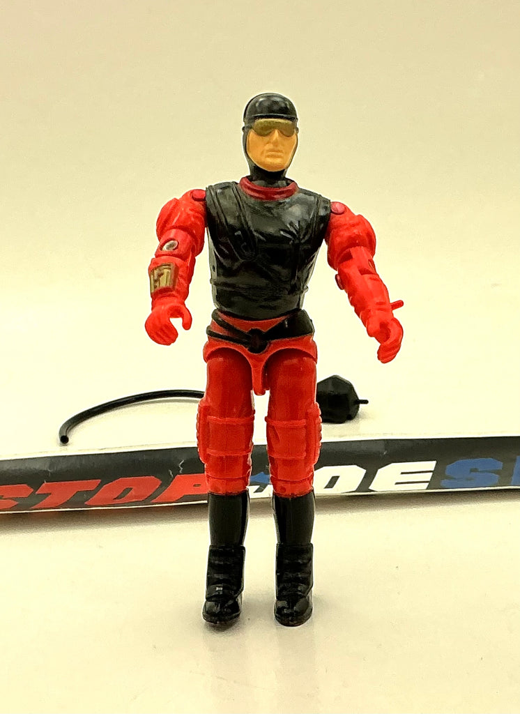 1989 VINTAGE ARAH G.I. JOE COBRA WILD BOAR V1 RAZORBACK VEHICLE DRIVER LOOSE 100% COMPLETE (b)