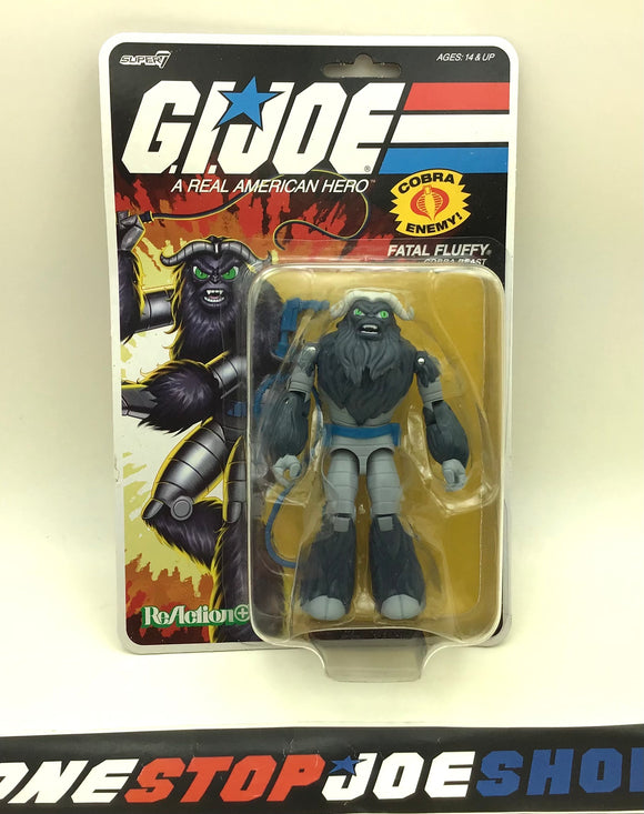2025 SUPER7 REACTION+ G.I. JOE COBRA FATAL FLUFFY V1 COBRA BEAST O-RING NEW SEALED