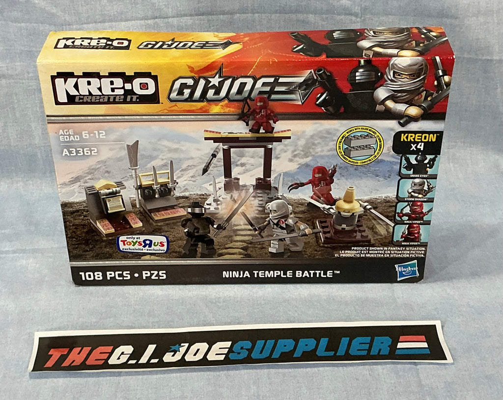 KRE-O A3362 G.I. JOE COBRA NINJA TEMPLE BATTLE SET NEW SEALED